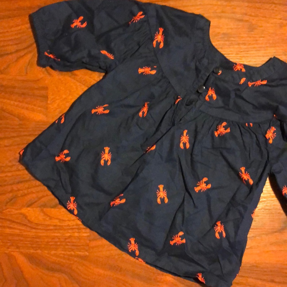 Old Navy Toddler Lobster/ Crawfish Blouse